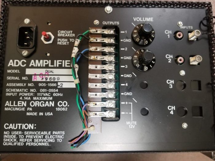 Allen ADC 2 channel amplifier