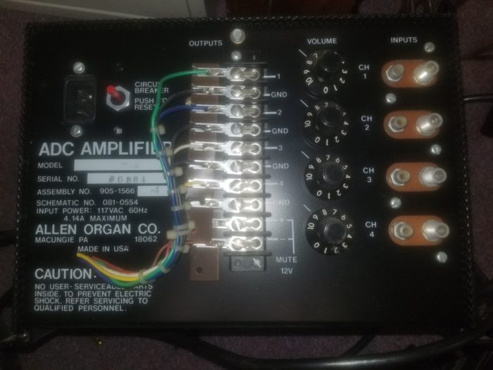 Allen ADC Quad Amplifier