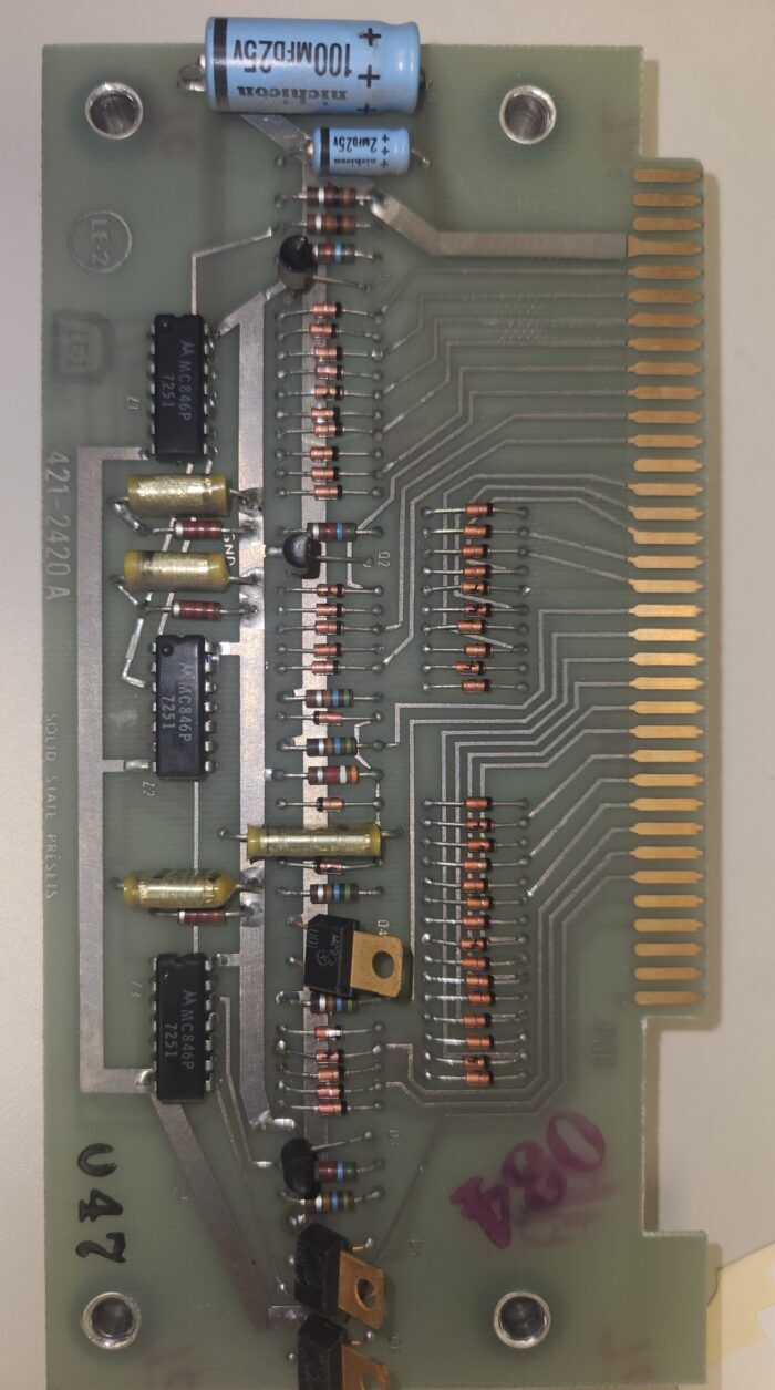 Allen 421-2420A Preset Board