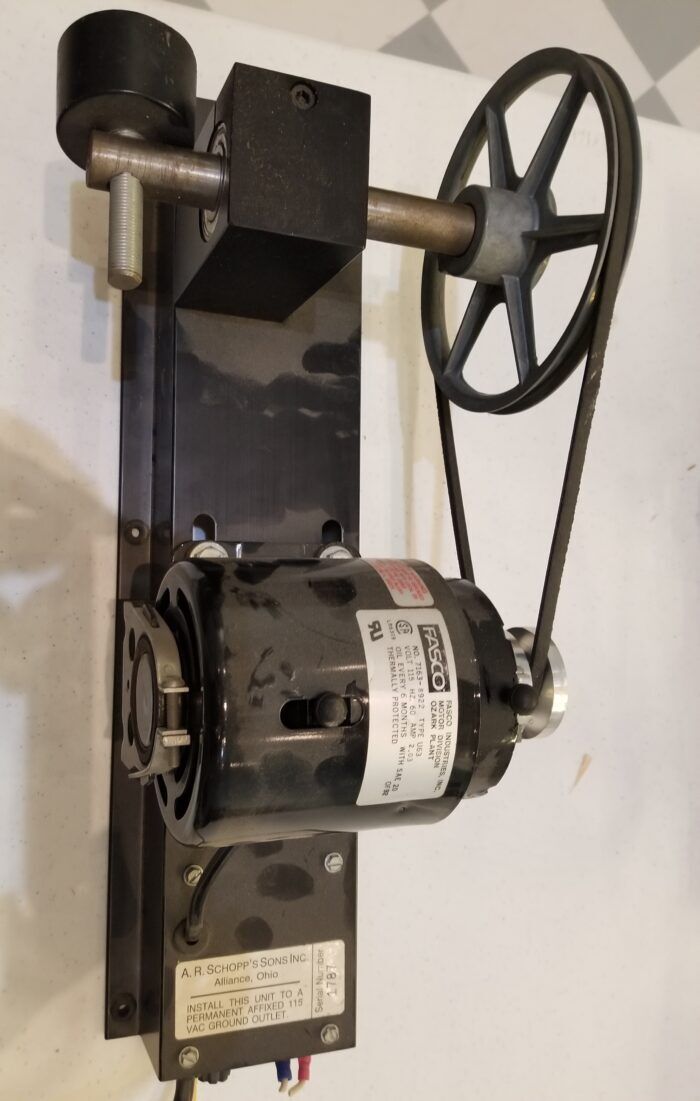Schopp pipe organ tremulant motor